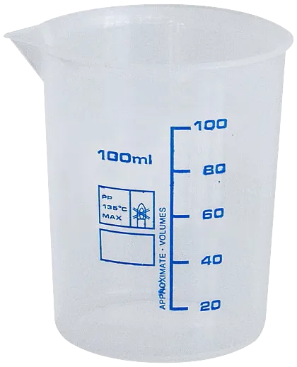 Målebeger 0,1 l transparent