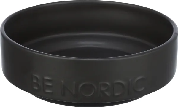 Trixie BE NORDIC keramikkskål med gummiring - 0,5 liter - Svart X