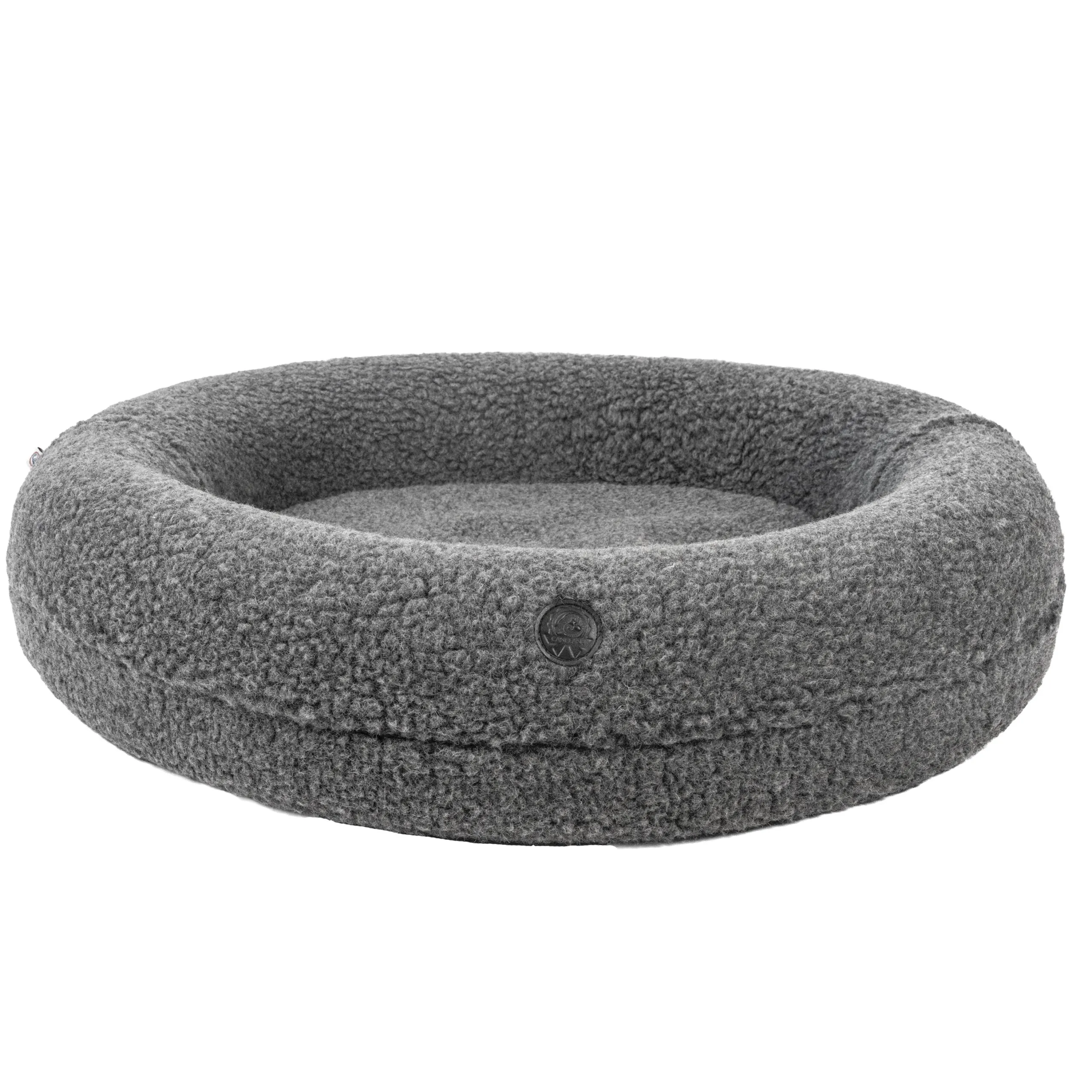 Canelana rund hundeseng i 100% ull - Small - Grå