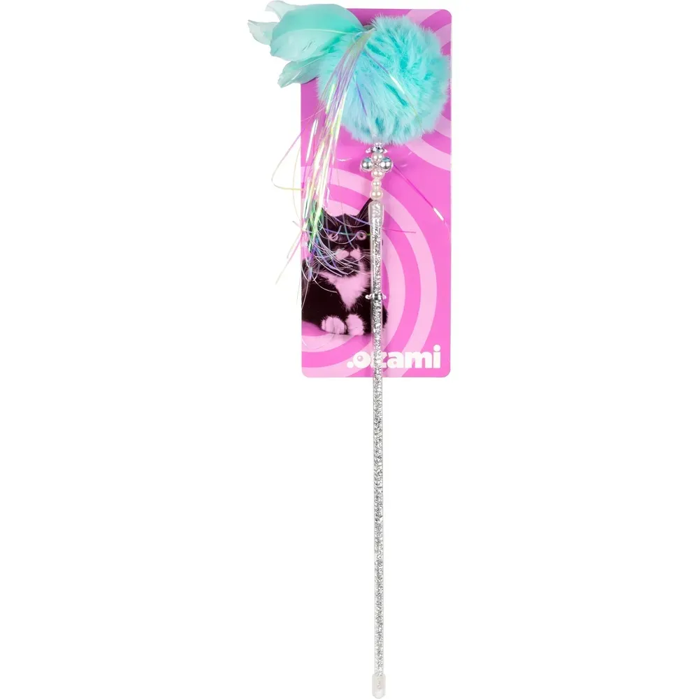 Viftepinne til katt Adorable 30cm - lys blå
