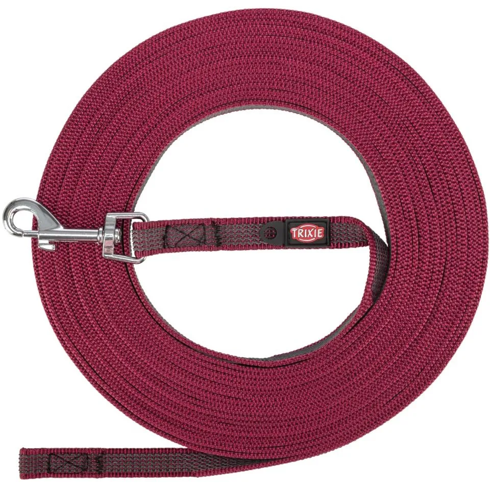 Trixie Sporline gummiert 10m - 10 meter - Burgundy