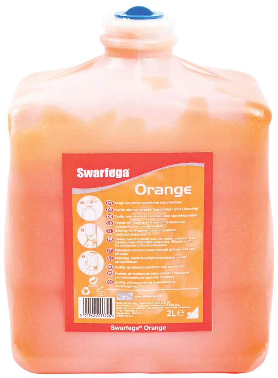 Swarfega Orange håndrens, 6 × 2 liter