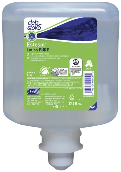 Deb kremsepe Estesol Lotion Pure, 6 × 1 ltr