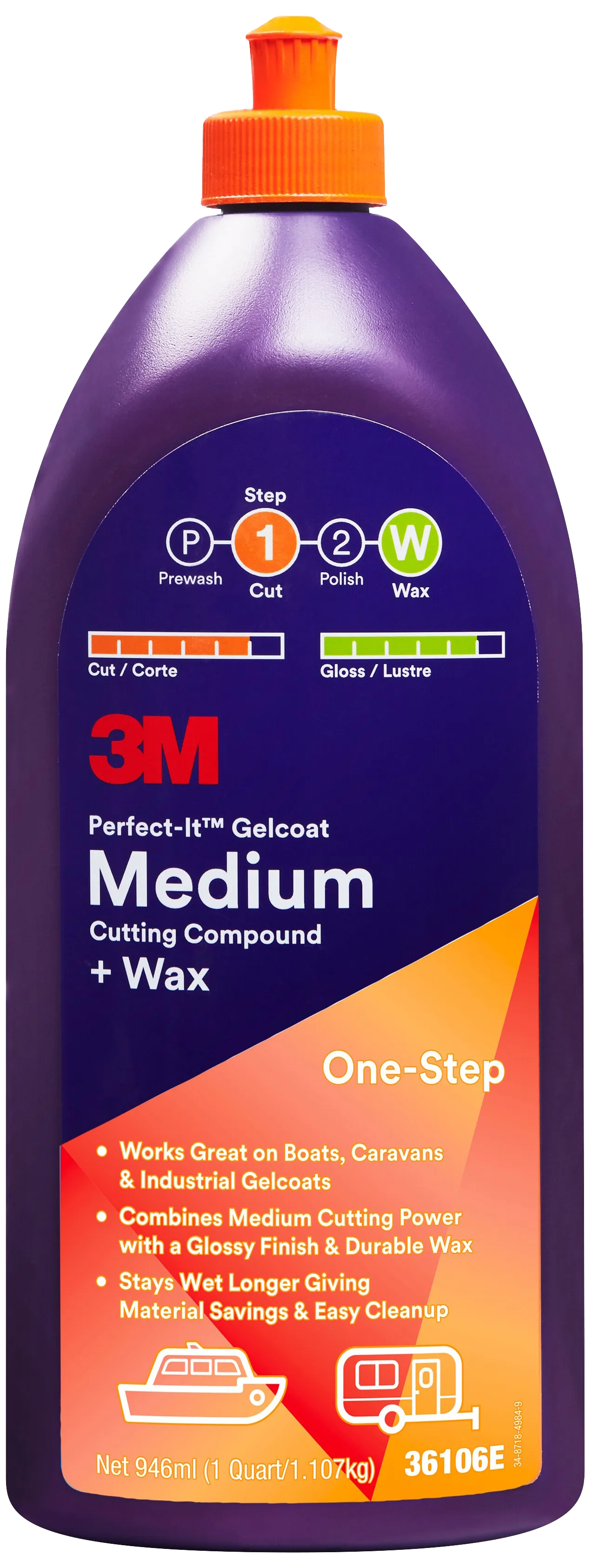 Perfect-It Gelcoat Medium slibe-/pudsemiddel 946ml