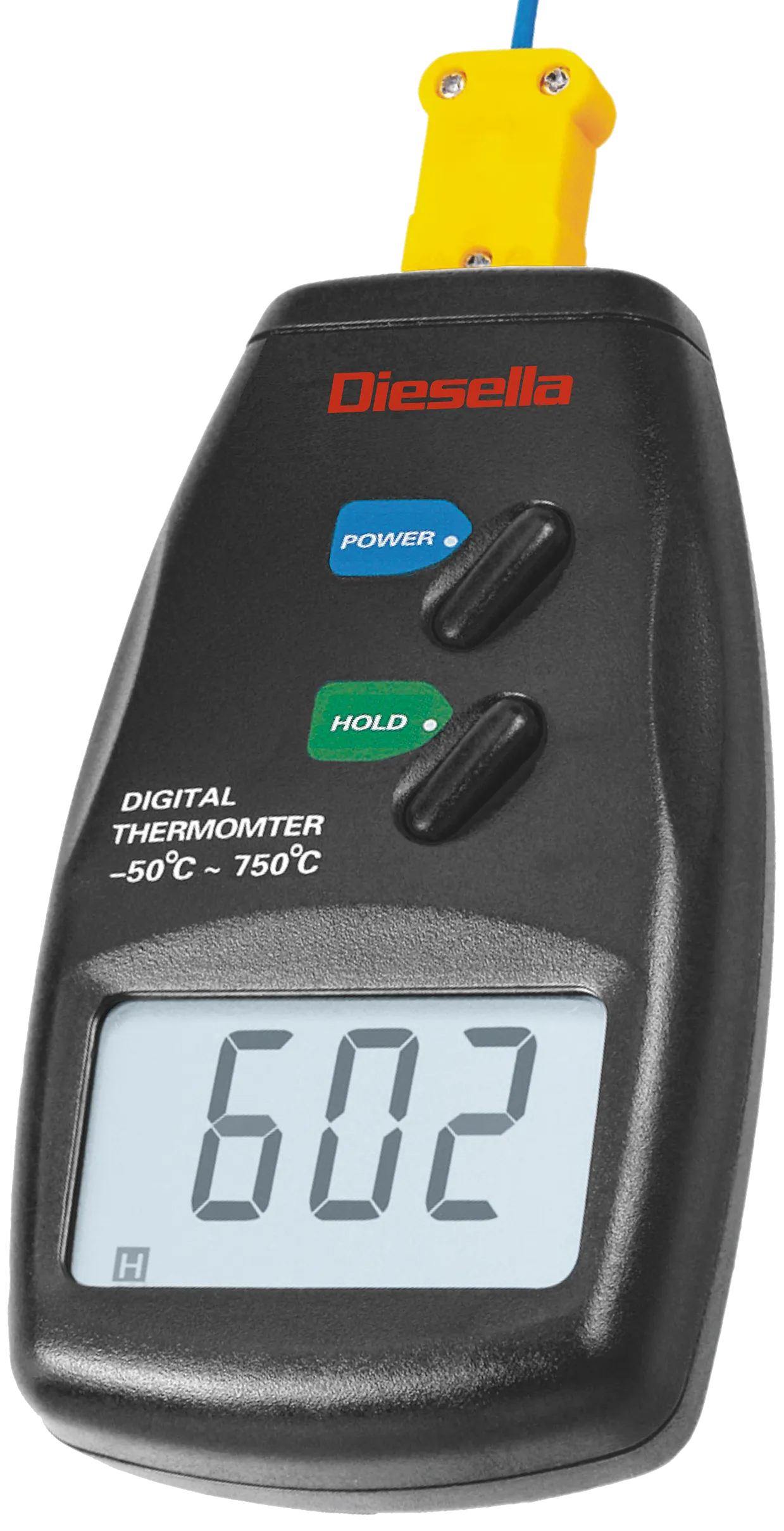 Digitalt termometer med 2 følere, -50° - +750°C