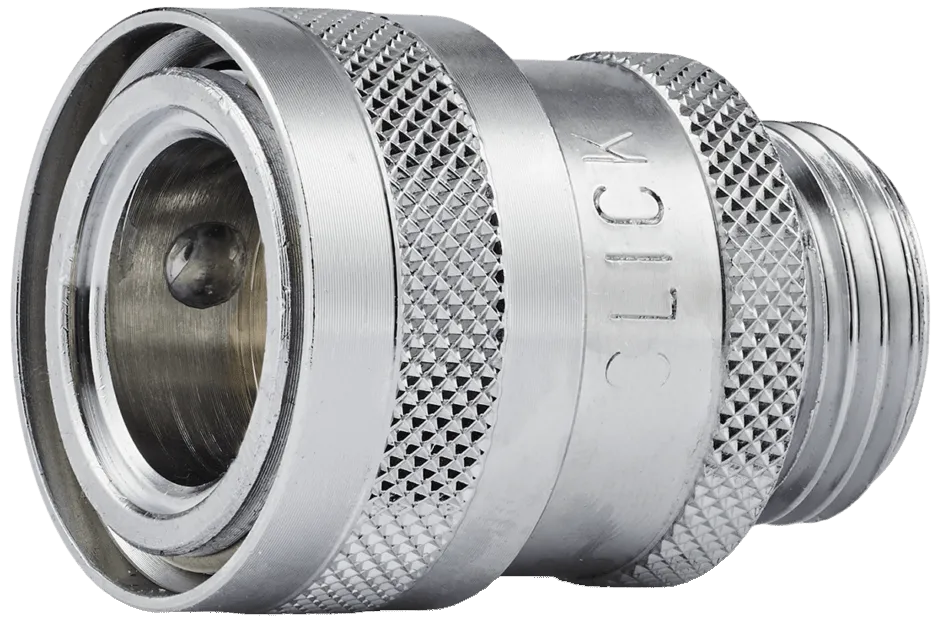Klikk 1/2" koblingshus m/1/2" gjengenippel