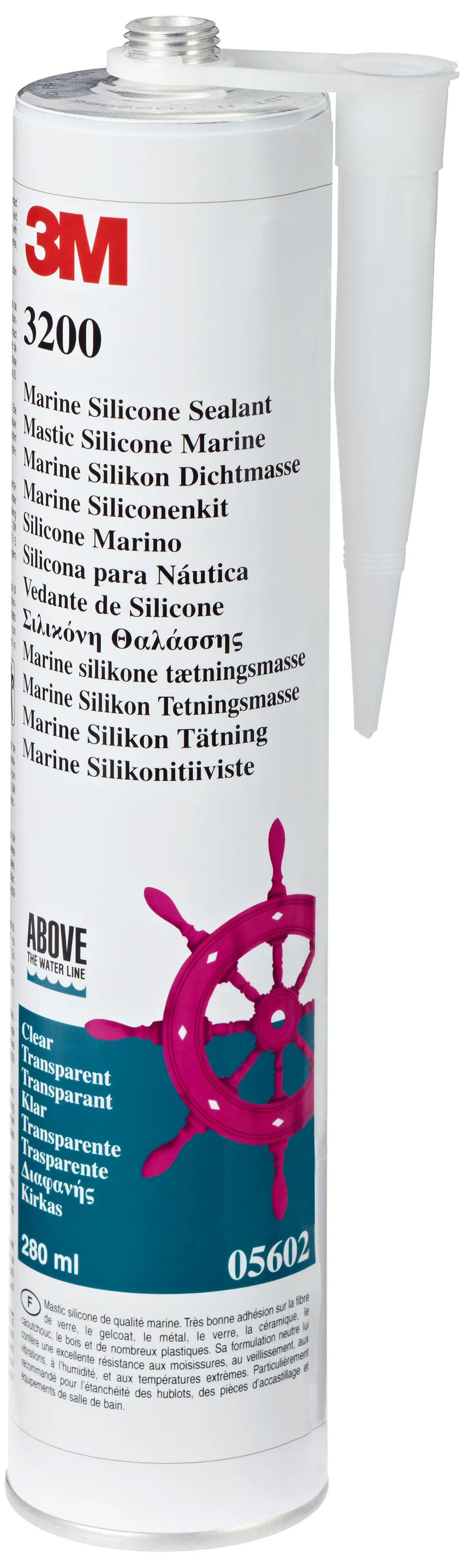 Marin silikon tetningsmasse 3200 280ml hvit
