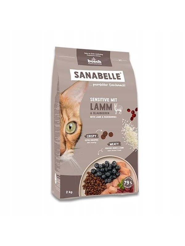 Bosch Sanabelle Life Sensitive with lamb & blueberries - dry cat food - 8kg
