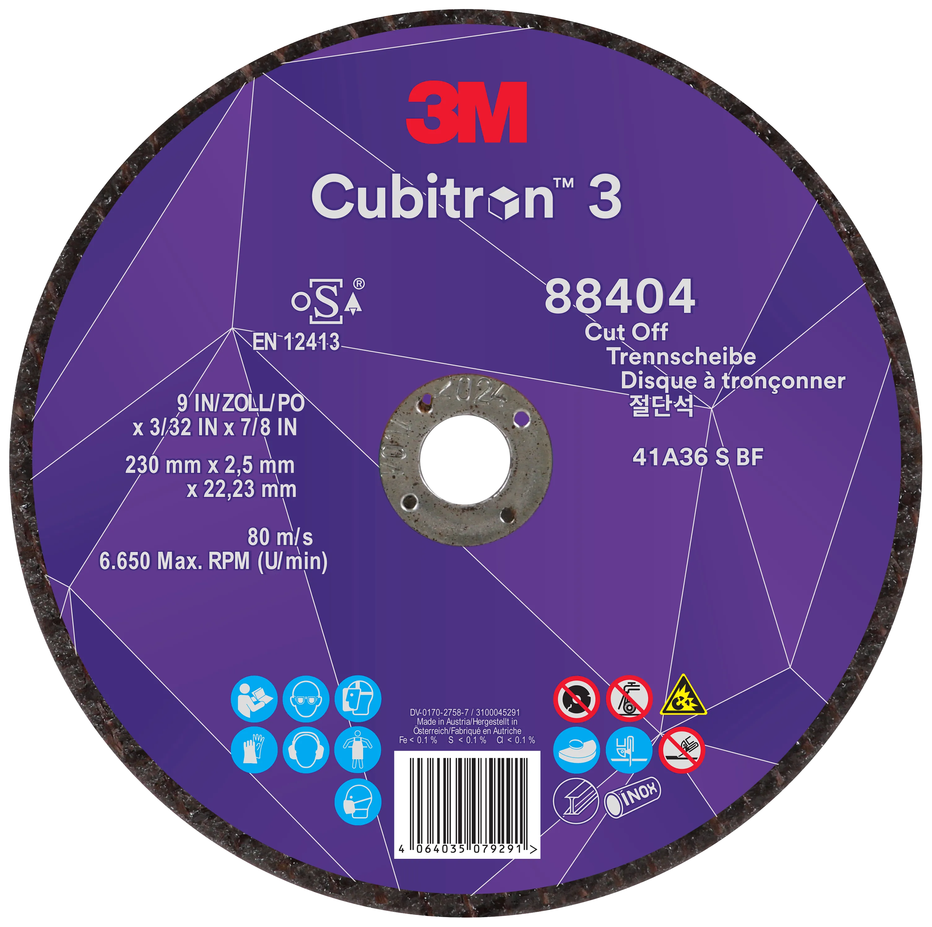 Cubitron 3 kutteskive T41 230×2,5mm