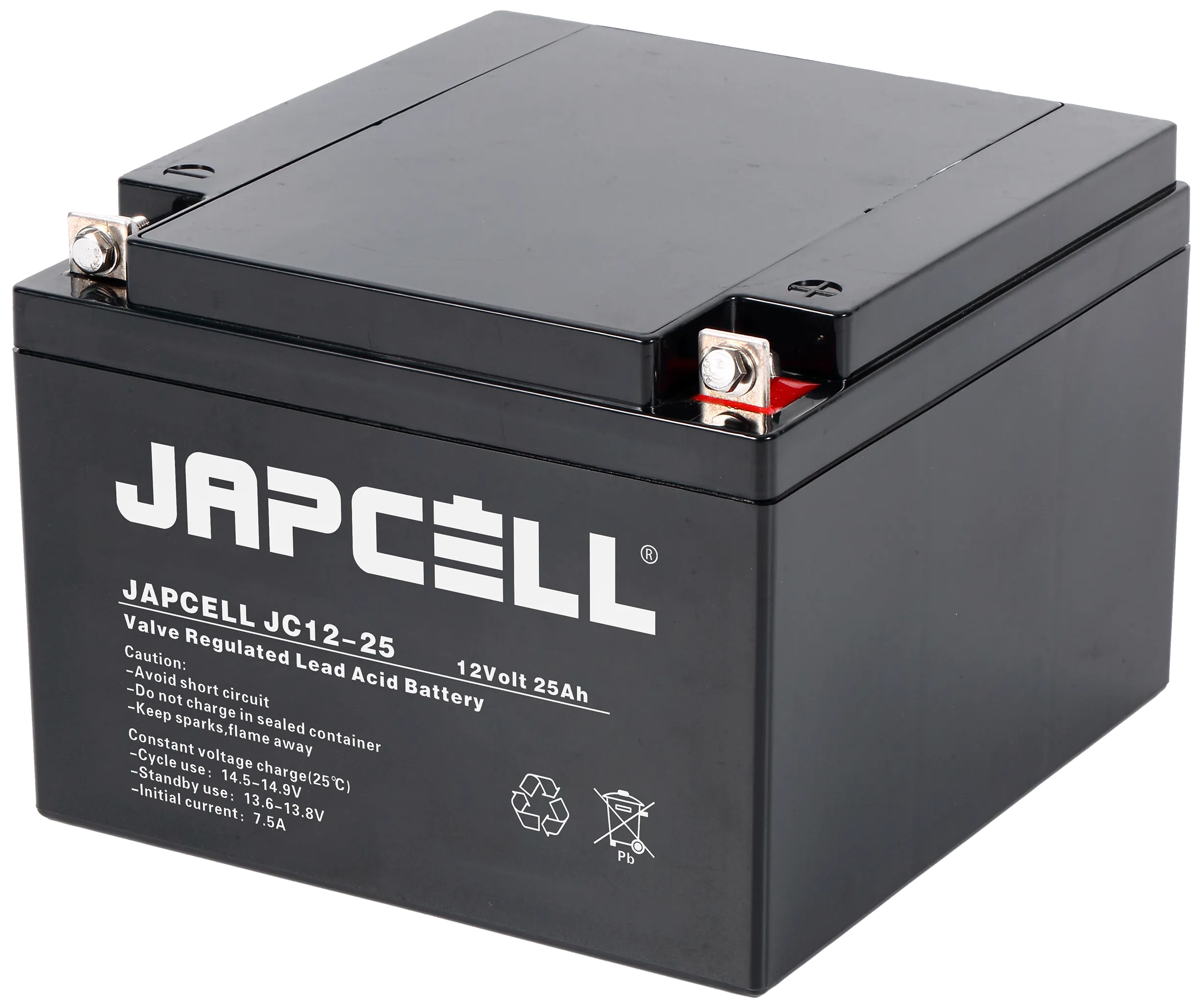 Japcell blybatteri JC12-25 AGM, 12V/25Ah