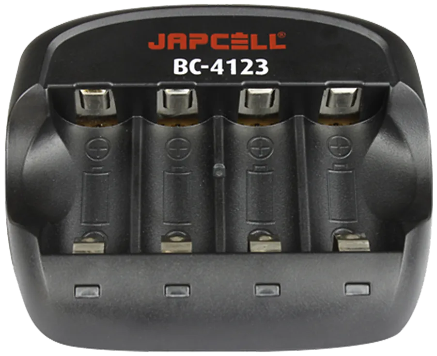 Japcell BC-4123 batterilader for 4×CR123A lithium