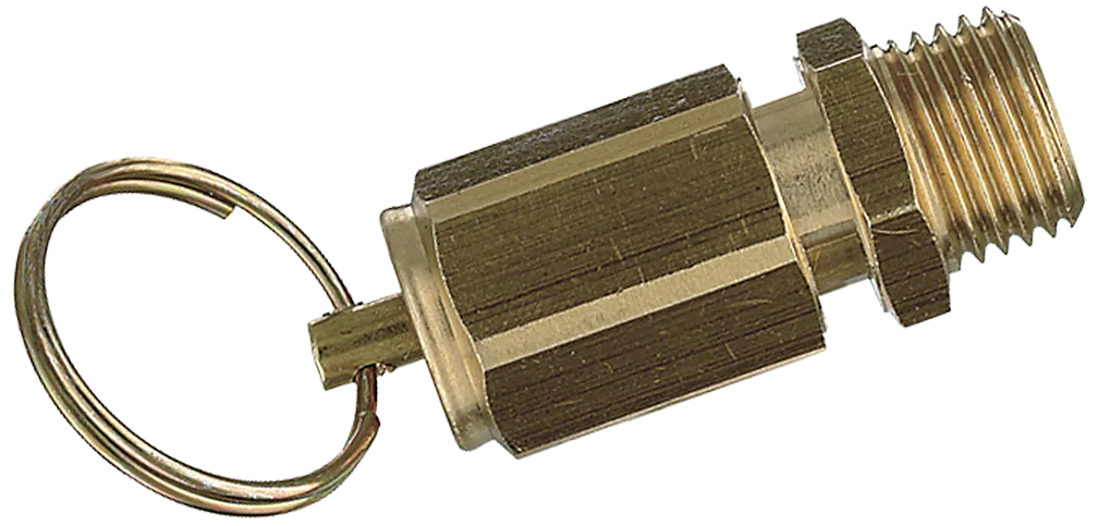 Sikkerhetsventil messing 10 bar 3/8" utv. gjenge