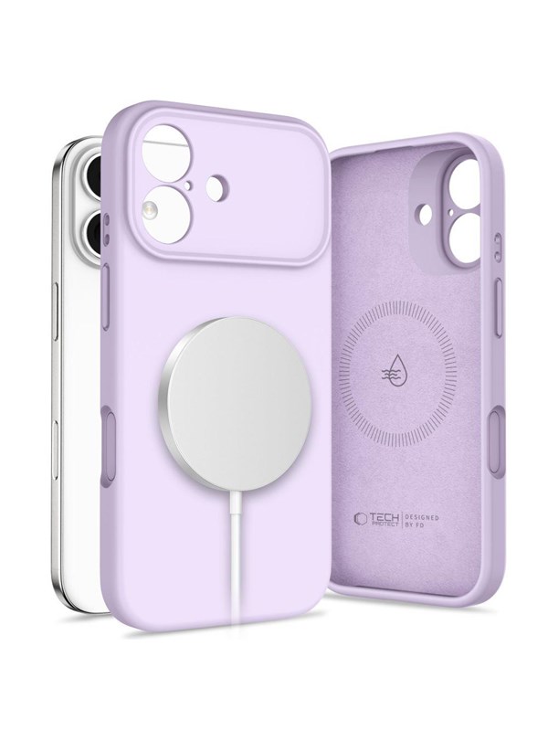 Tech-Protect  Silicone MagSafe Case for iPhone 17 - Purple