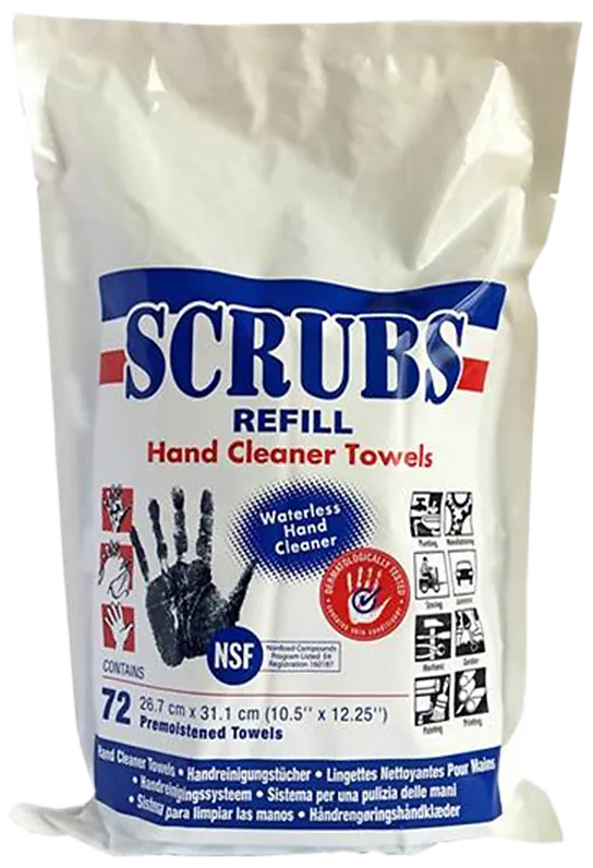 Kema Scrubs håndservietter, refill 72 stk