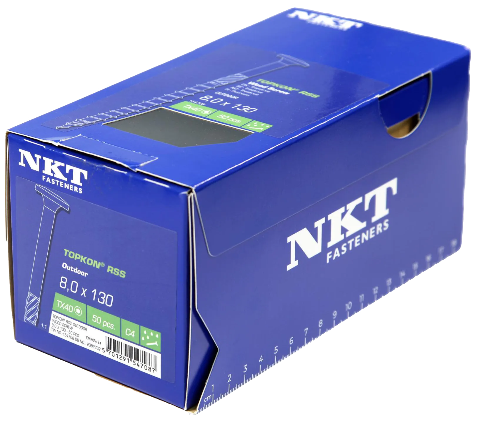 NKT Topkon RSS konstr.skrue C4 TH TX40 8×130 50stk