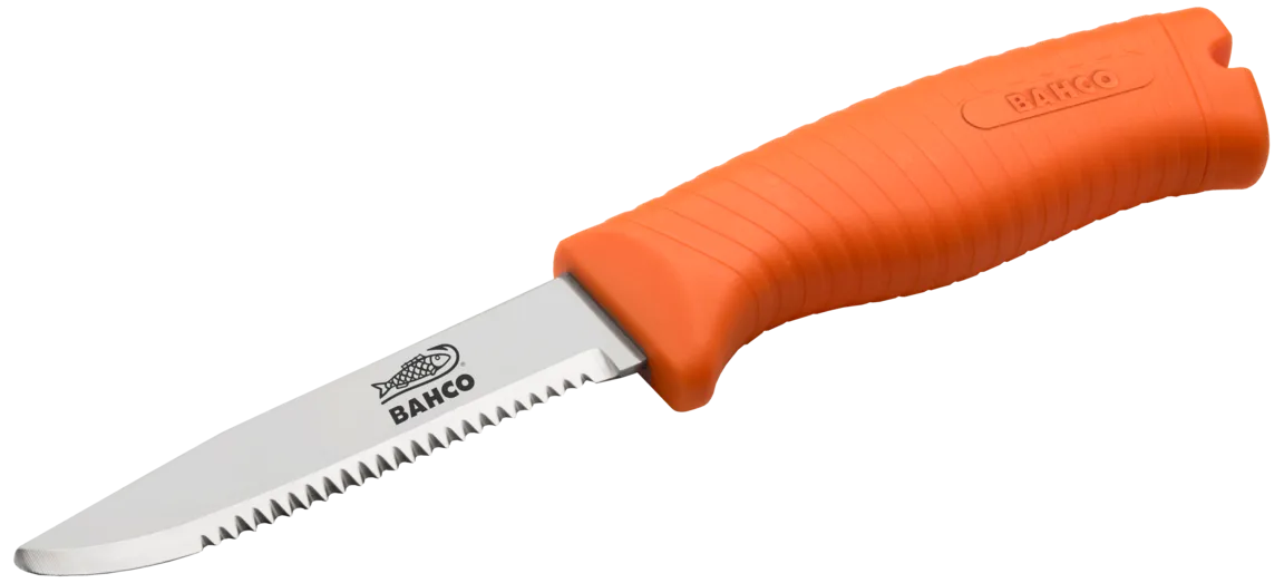 Arbeidskniv 102mm bølgete blad oransje 1446-FLOAT