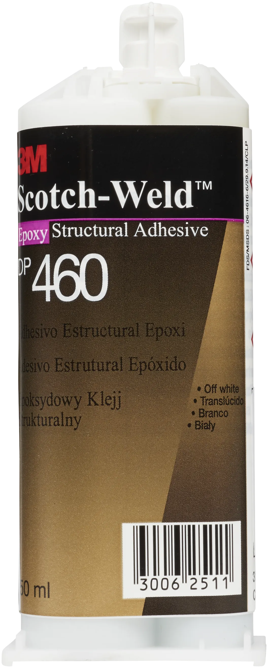 ScotchWeld konstruksjonslim DP460 Off-White 50ml