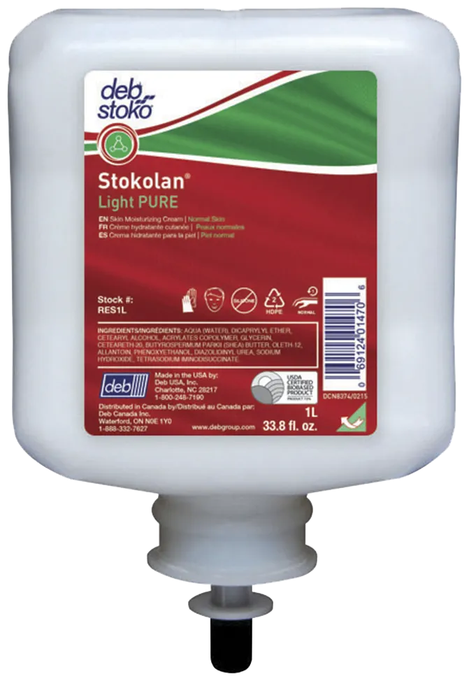 Deb håndkrem Stokolan Light Pure, 6 × 1 l