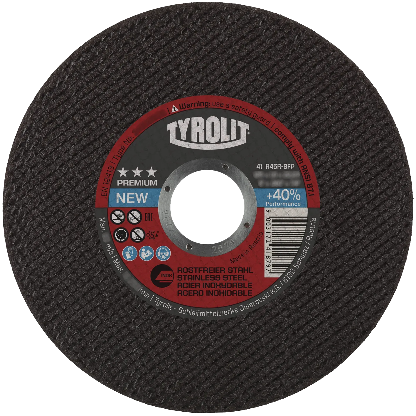Kutteskive Premium 41F ø115×1,6 A46R-BFP