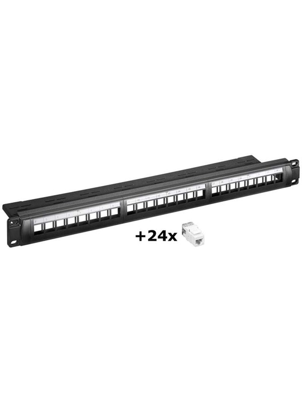 Pro NET Keystone Panel 24x CAT6 (SET)