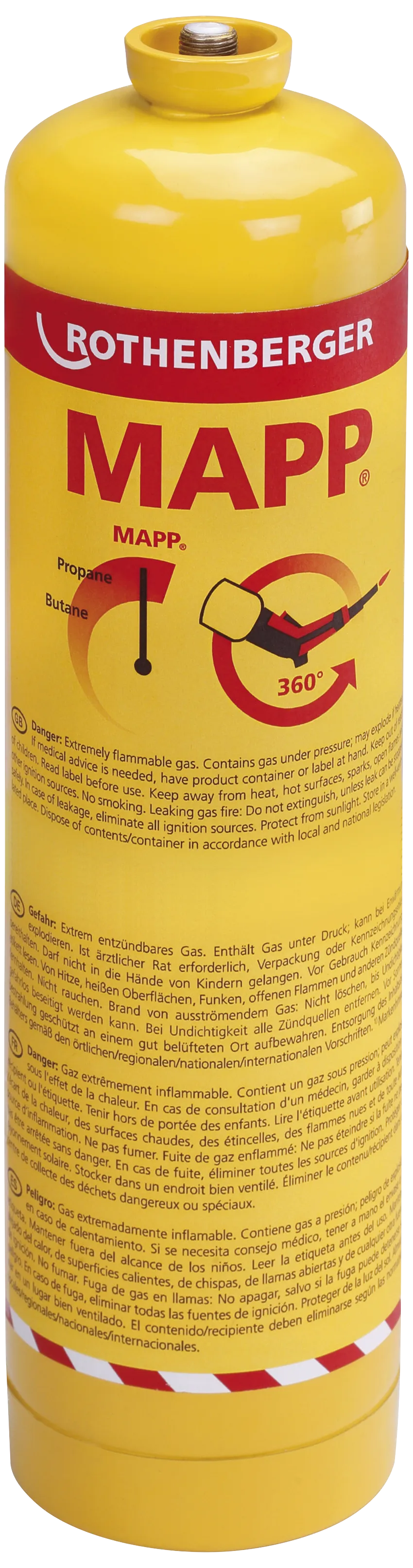 Rothenberger Mapp-gass propan 2700°C, 380g