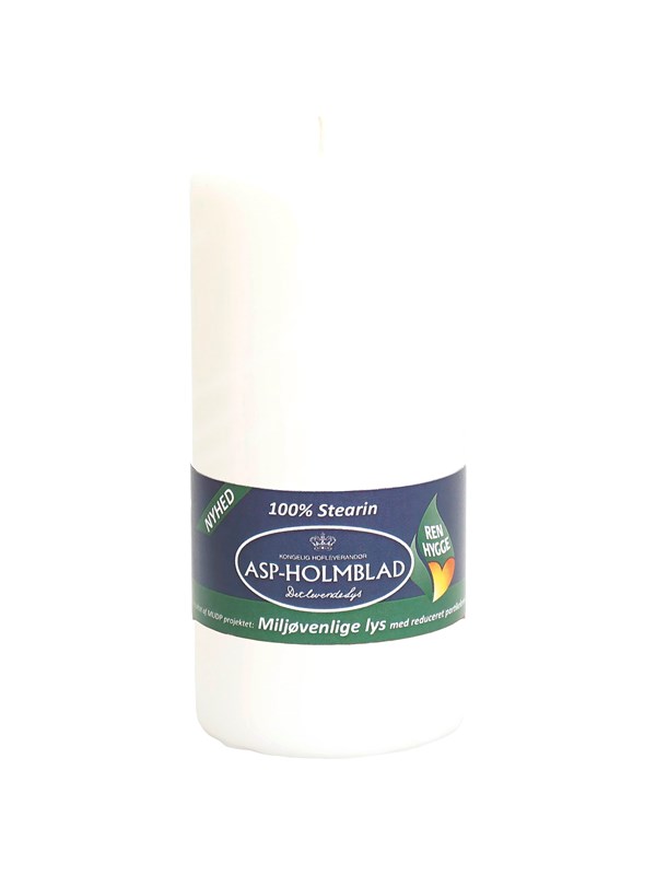 Asp-Holmblad Miljøvennlige Kubbelys White