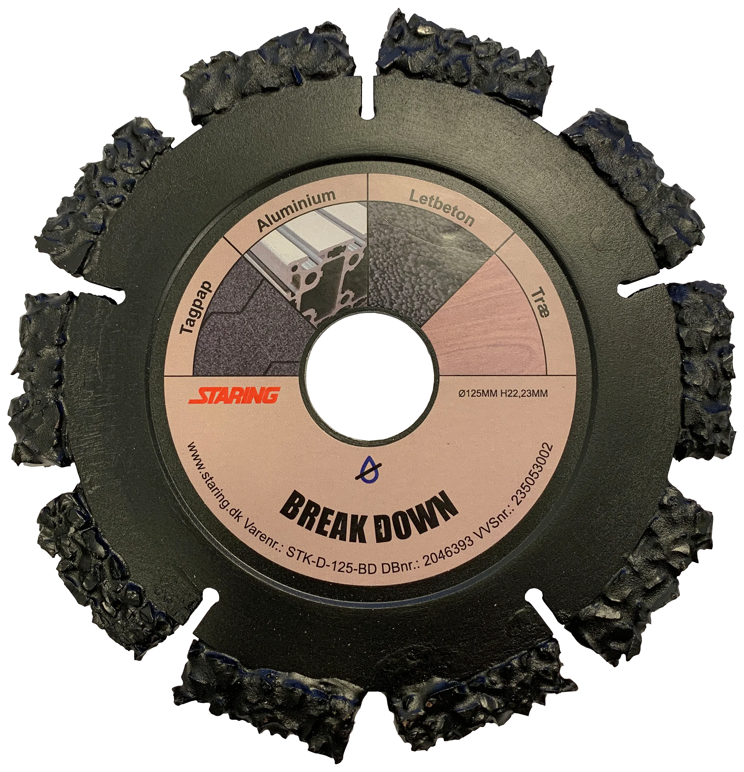 Staring diamantskjæreskive 'Breakdown' ø125