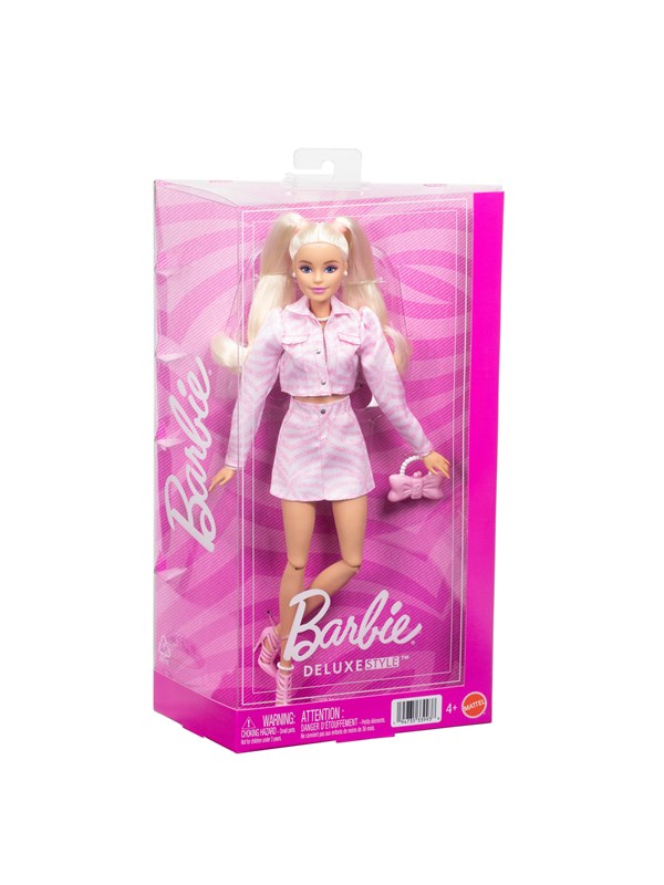 Barbie Deluxe Style Pink Denim Jacket Blonde