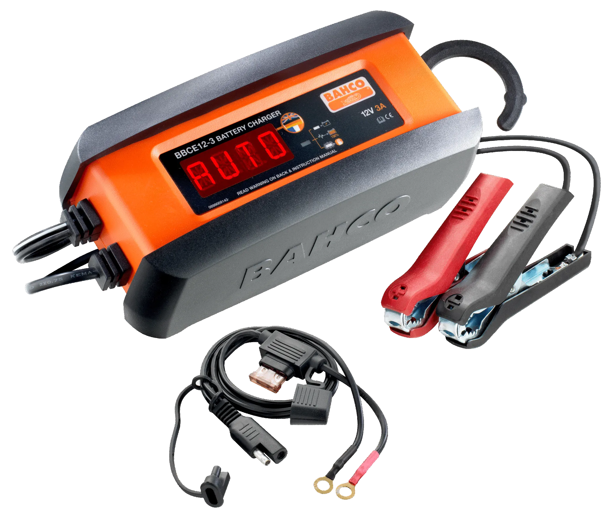 3A helautomatisk batterilader for 12V batterier BBCE12-3