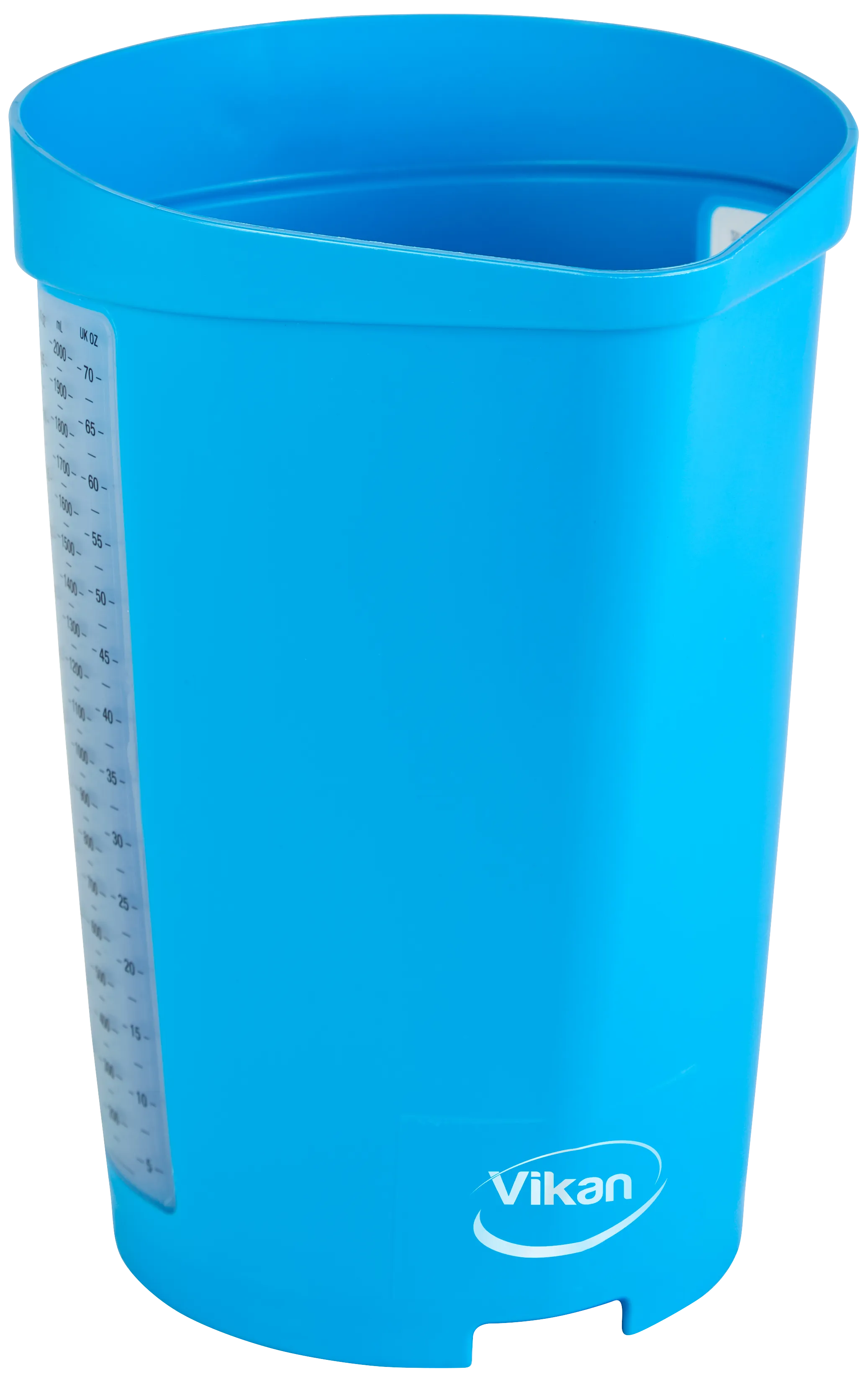Målekanne, 2 l, blå PP plast