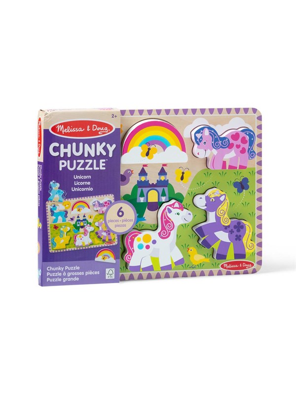 Melissa & Doug Chunky Puzzle Unicorn Tre