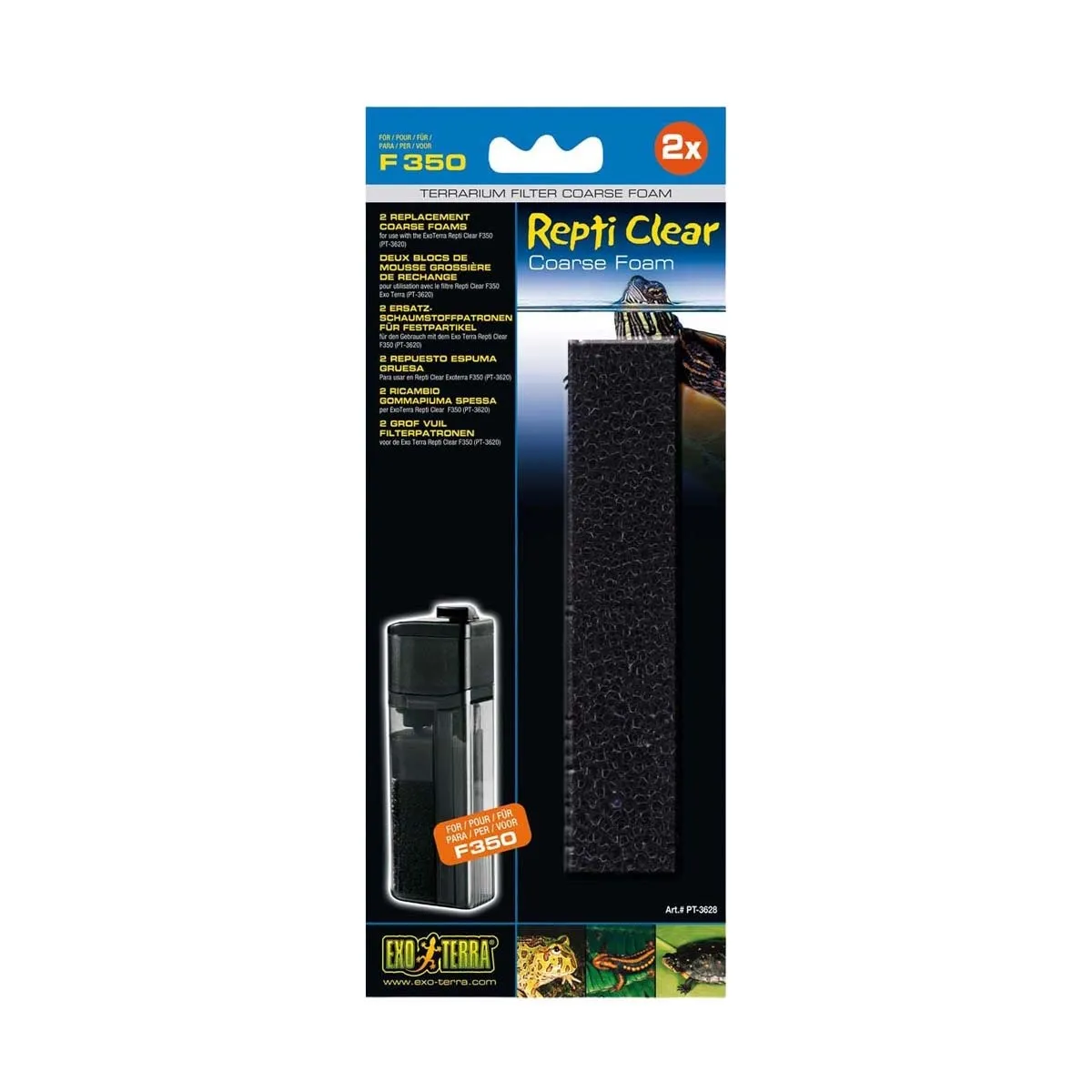 Filtermateriale til Repti Clear 350