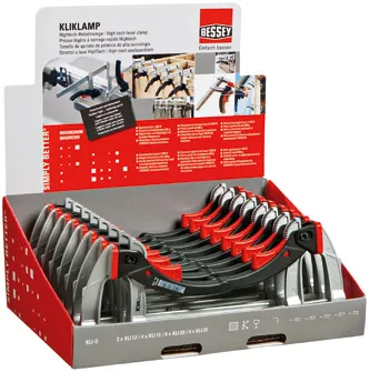 KliKlamp borddisplay KLI-D m/16 klemmer