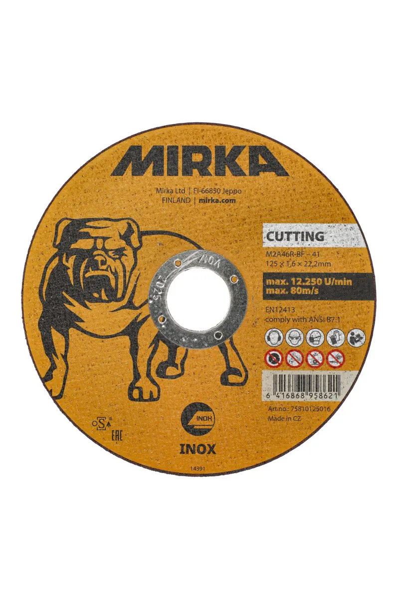 Mirka INOX kutteskive, 1,6x125mm