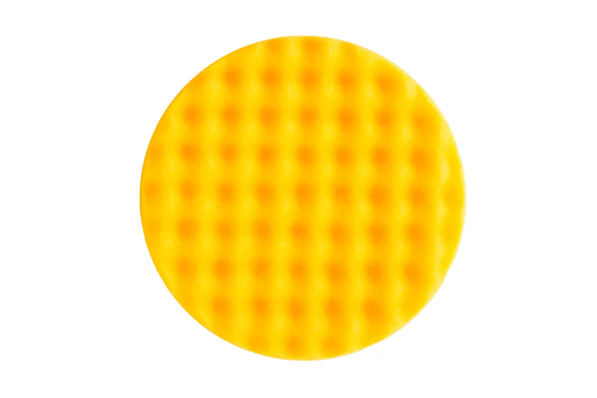 Mirka, poleringssvamp 150 mm, vafflet gul 2 stk./pk.