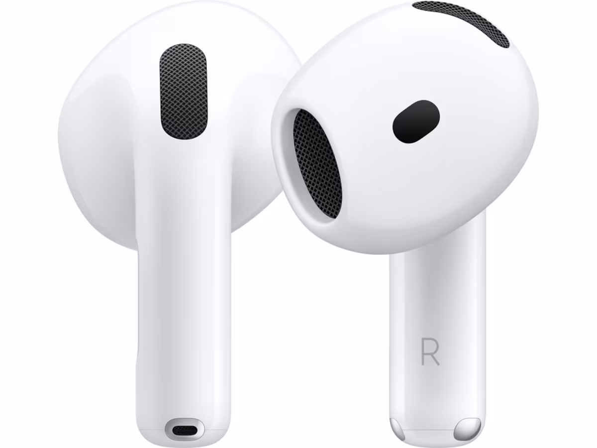 Apple AirPods 4 med Støyredusering trådløse ørepropper, In-Ear (hvit)