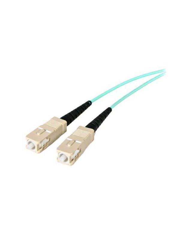 StarTech.com 10Gb Aqua MM 50/125 Duplex LSZH Fiber Patch Cable LC - SC - patchkabel