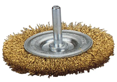 Wolfcraft, Ø75 mm stålbørstedisk, messing
