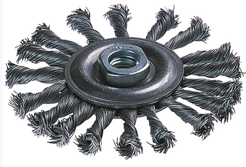 Wolfcraft, flettet stålbørsteskive - Ø115 mm - M14 gjenge