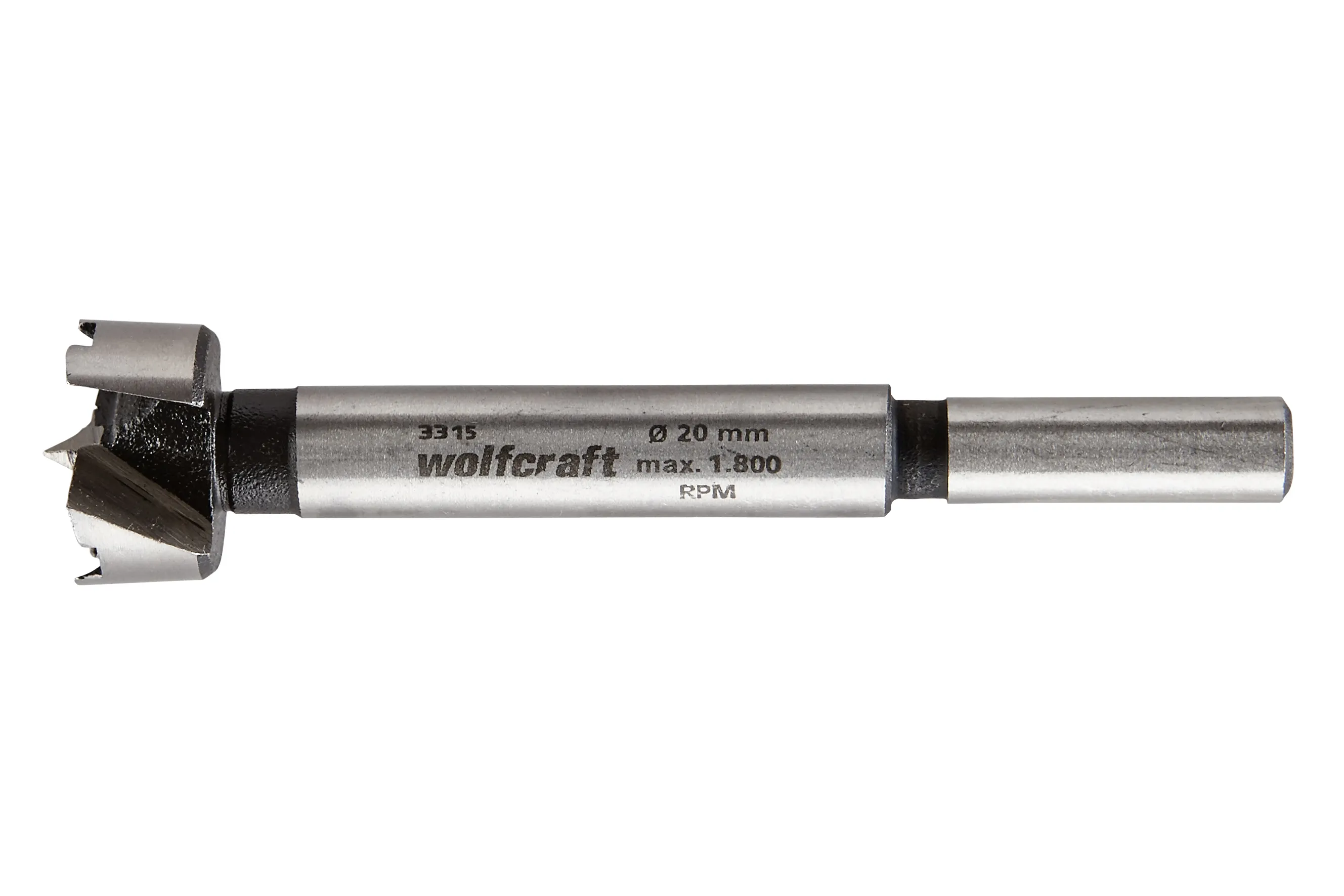 Wolfcraft - Forstnerbor Ø20 - skaft Ø8 mm