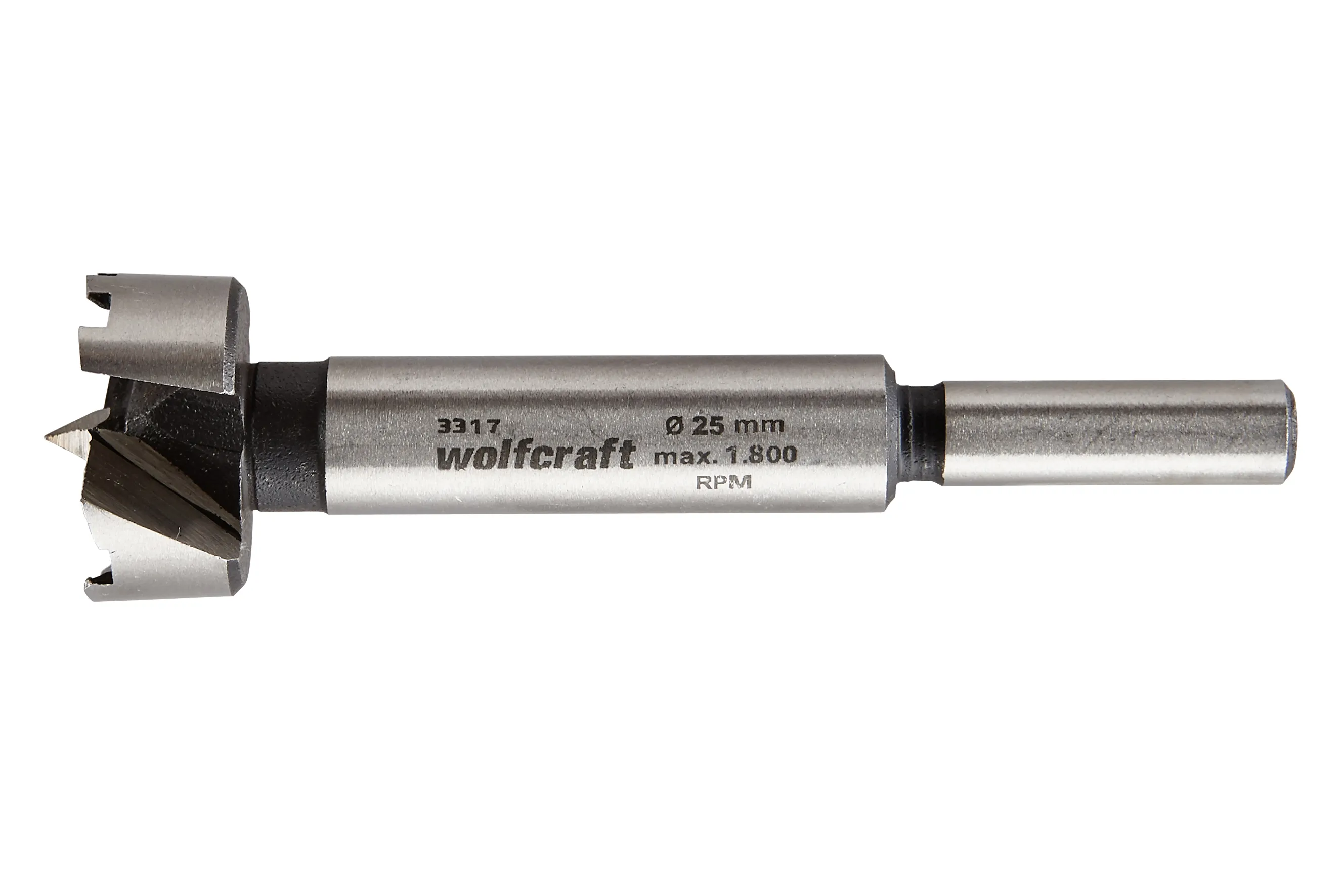 Wolfcraft - Forstnerbor Ø25 - skaft Ø8 mm