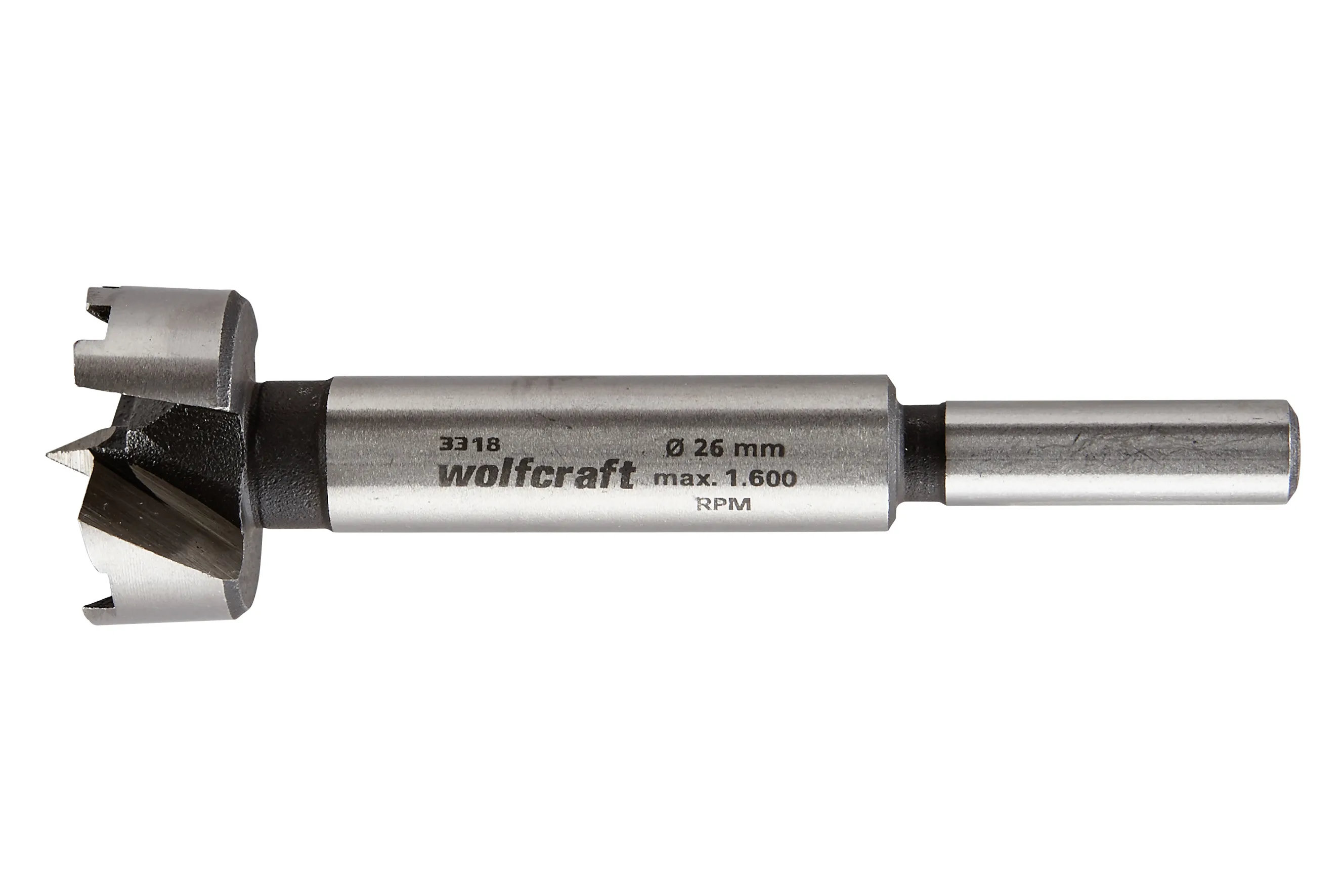 Wolfcraft - Forstnerbor Ø26 - skaft Ø8 mm