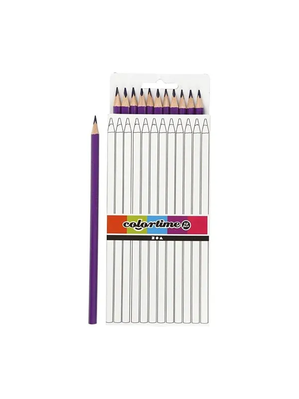 Creativ Company Colortime colouring pencils - Purple 12pcs.
