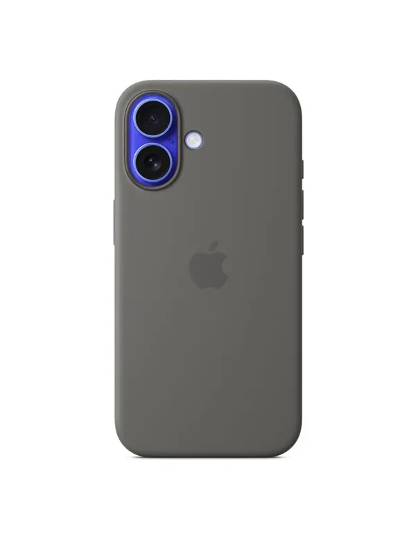Apple iPhone 16 Silicone Case with MagSafe - Stone Gray