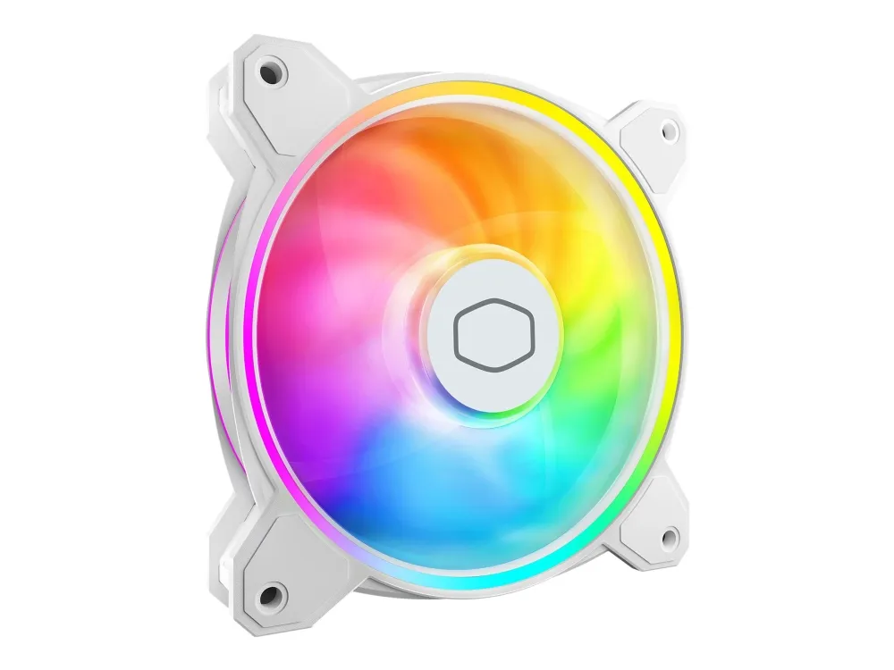 Cooler Master MasterFan MF120 HALO² - Kabinettvifte - 120mm - Hvit