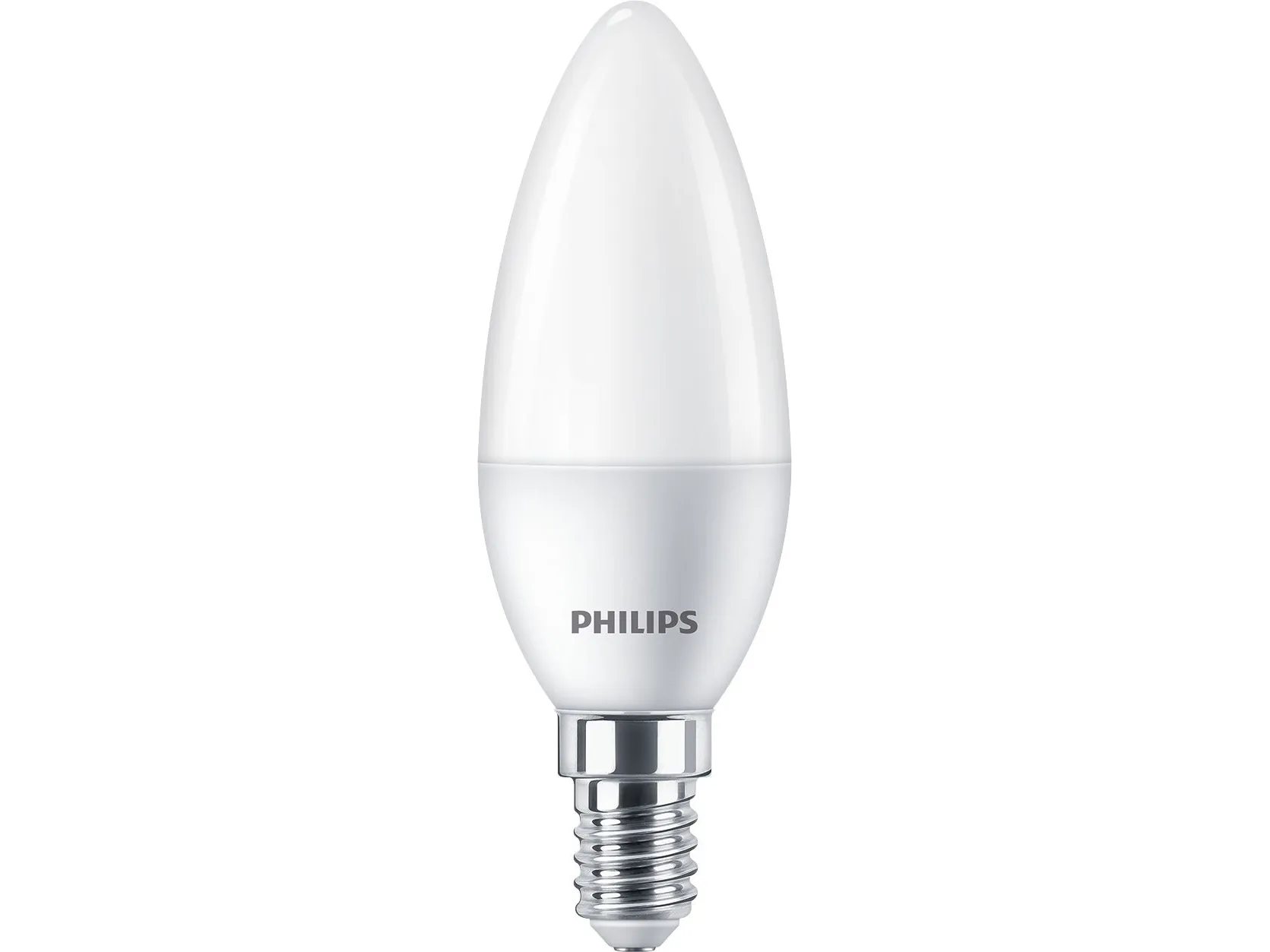 Philips LED-lyspære Candle 5W/827 (40W) Frosted 2-pack E14