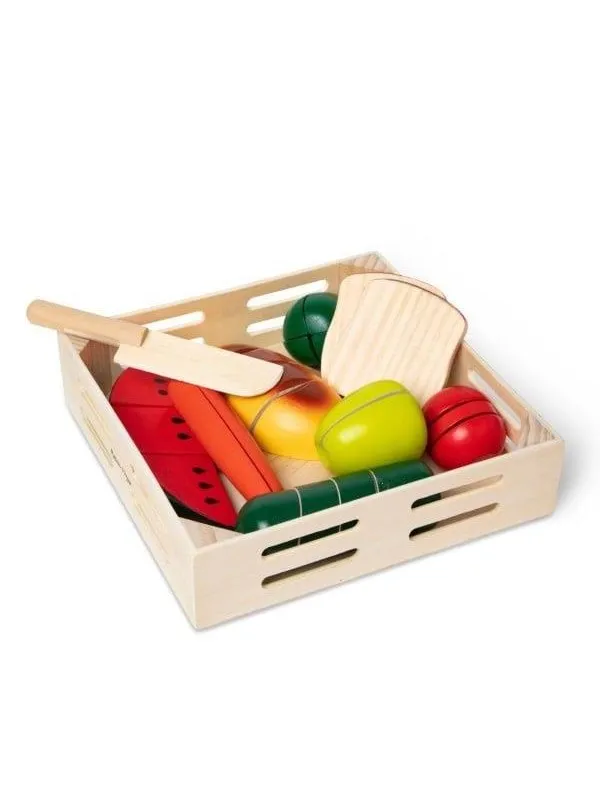 Melissa & Doug Cutting Food - Wooden Play Food