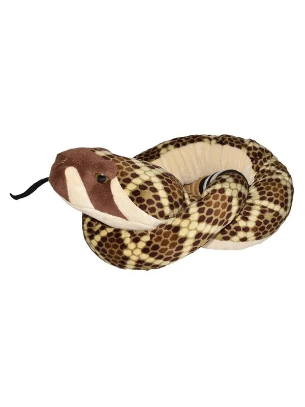 Wild Republic Plush Toy Snakes 137 cm Western Diamondback Rattlesnake