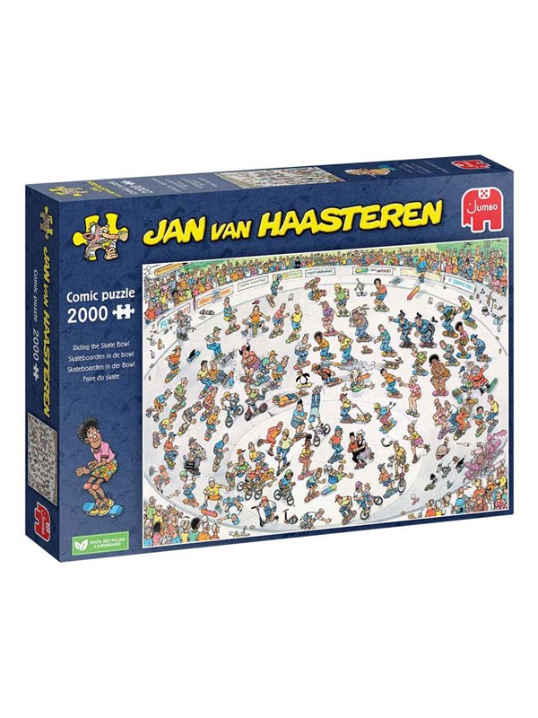 Jan van Haasteren Jigsaw Puzzle - Skateboarding in the Bowl 2000 pcs. Gulv