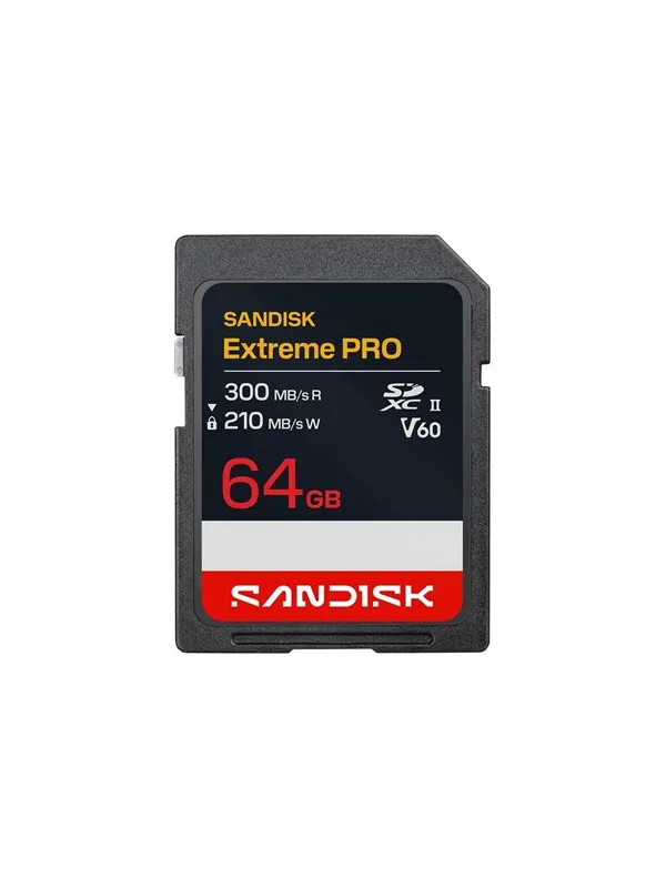 SANDISK Extreme PRO - flash memory card - 64 GB - SDXC UHS-II